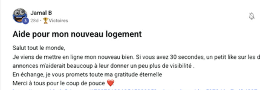 Le message du membre