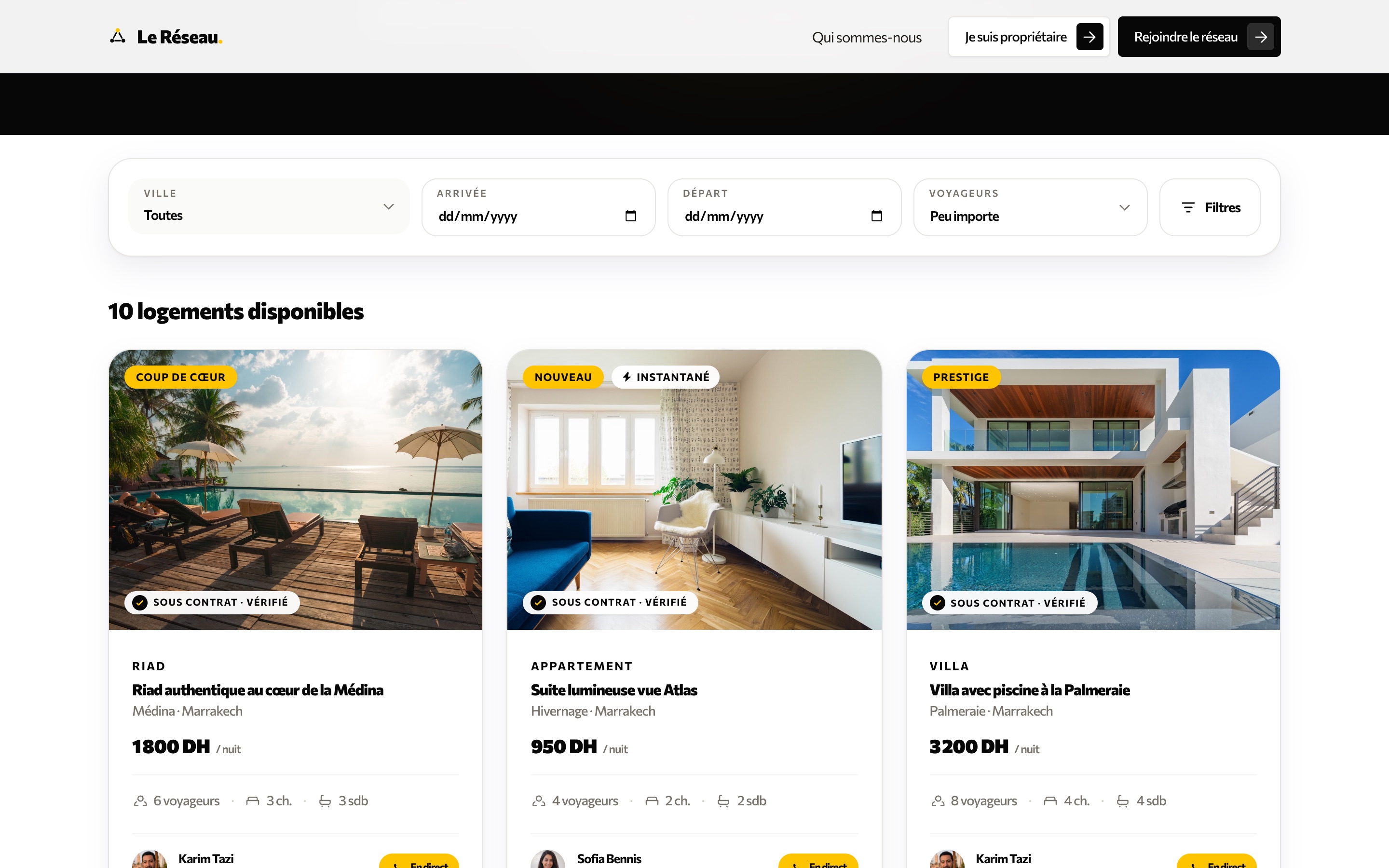 La marketplace du réseau