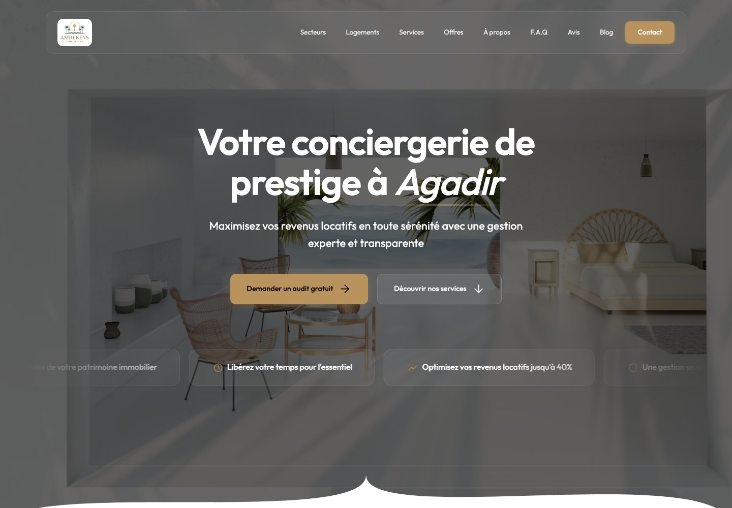 Le site web d'un membre du réseau